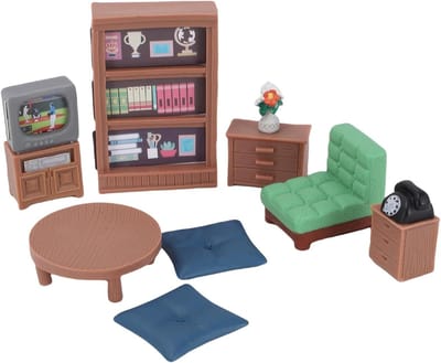 Poppenhuis Meubelset - Miniatuur Meubels - Poppenhuis Decoratie - Schaal 1:12 - 9 Delig - Niet gespecificeerd