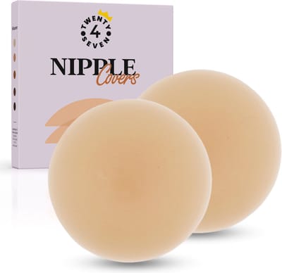 Twenty4seven® Siliconen Nipple Covers - Zelfklevende Tepelcovers - Tepelplakkers - Tepelstickers - Tepelbedekkers - Beige - Boob Tape