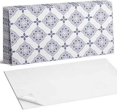 Coloray Plaktegels - Geometrisch ruitpatroon Wandtegel Zelfklevend - 60 cm x 30 cm - Grijs Plaktegels - 6 stuks - Rechthoek PVC Tegels - Plaktegels Keuken - Zelfklevende Vloertegels Badkamer - Vinyl Tegels Zelfklevend - Zelfklevende Wandtegels