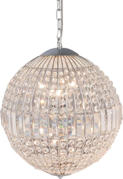 Lumilamp Kroonluchter Ø 40x48 cm Zilverkleurig Metaal