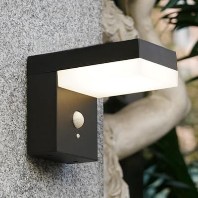 Oplaadbare LED Buitenlamp op Zonne-energie met Bewegingsmelder – Roestvrij Staal, 3 Lichtmodi