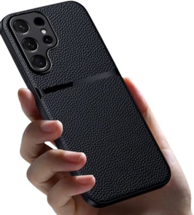 Luxe Ledere Magnetische Telefoon Hoes geschikt Voor Samsung S24 Hoesje Voor Samsung S24 Zwart Extra Val Bescherming
