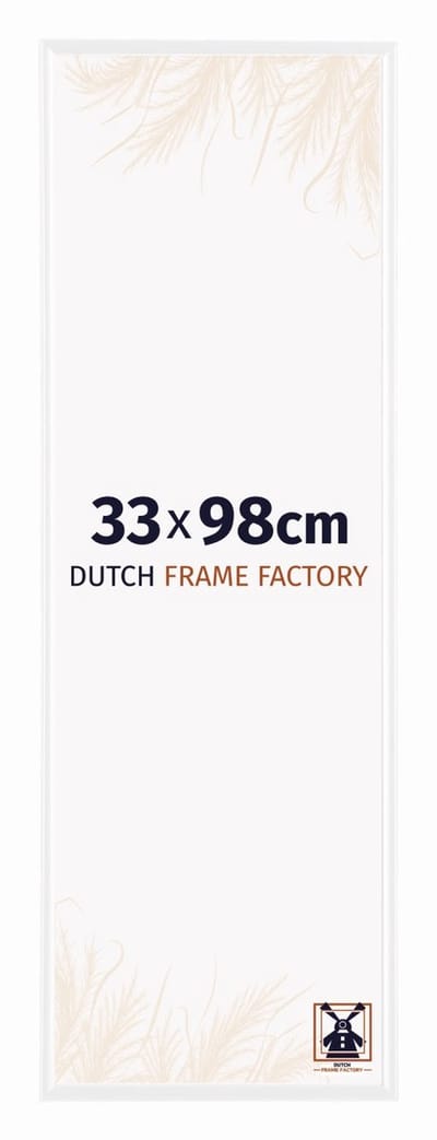 Fotolijst 33x98 cm - Kunststof - Wit Hoogglans - Easy