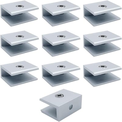 Verstelbare Planksteunen - 10 Stuks Aluminium Steunbeugels voor Keuken- en Kastplanken, Sterk en Duurzaam