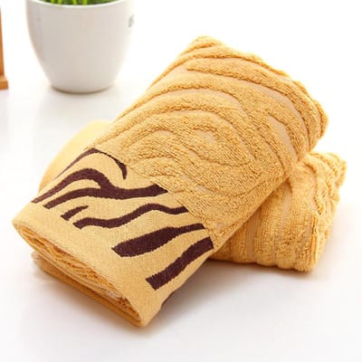 Bamboevezel Handdoek Tijgerpatroon Verdikte Gezichtshanddoek Cadeau Bamboehoutskoolvezel Handdoek 75*34