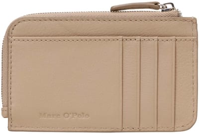 Marc O'Polo portemonnee Florica Leather Zip Wallet Earthy Taupe beige