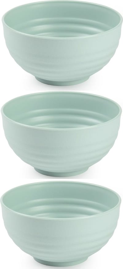 Plasticforte Kommetjes/schaaltjes - 6x - dessert/ontbijt - kunststof - D13 cm - mintgroen