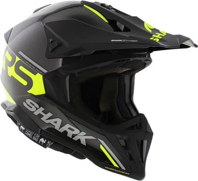 SHARK VARIAL RS CARBON FLAIR Motorhelm crosshelm Carbon Geel Carbon - Maat XXL