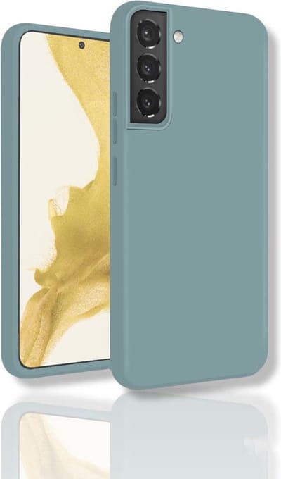 oTronica Hoesje Geschikt Voor Samsung Galaxy S22 backcover liquid hoesje - Mint Groen