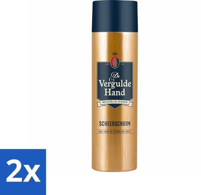 Vergulde Hand Scheerschuim 250 ml - Voordeelverpakking - 2 stuks