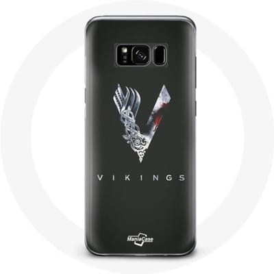 Coque - Vikings - Samsung Galaxy S8 - Rigide - Protection - Logo V Épée gris