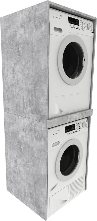 Wasruimte kast voor wasmachine en droger - 66 x 180 x 65 cm