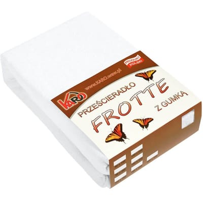 Frotté hoeslaken met elastiek 220x240 cm Wit KARO