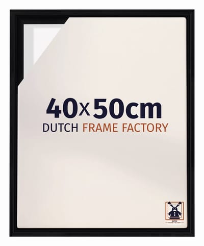Baklijst 40x50 cm - Zwart Mat - Geschikt voor Canvasdoek - MDF Baklijst Lausanne
