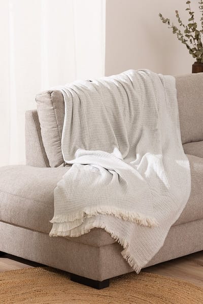 Belmarti Manta All Season plaid 180 x 240 cm - lichtgrijs