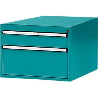 Manuflex onderbouw met schuifladen, voor werkbank Profi diepte 700 mm, waterblauw