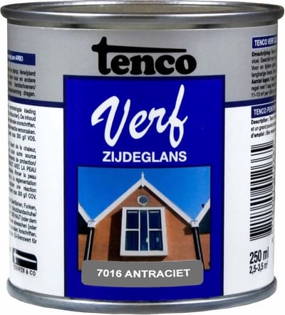 Tenco verf zijdeglans crèmewit (RAL 9001) - 250 ml