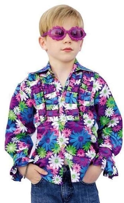 Hawaii Disco blouse Jacquard - Maat 128