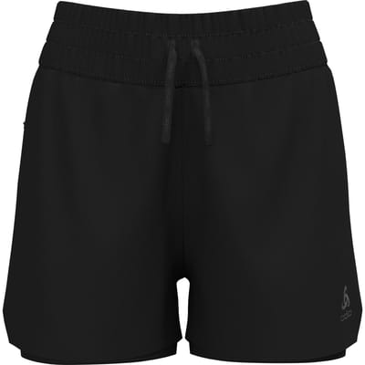 Odlo Zeroweight 3in 2in1 Hardloopshorts Dames-Zwart