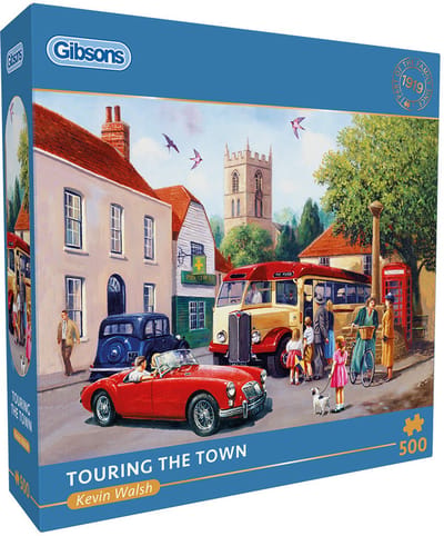 Gibsons - Touring the Town (door Kevin Walsh) - 500 stukjes 48×34cm (b×h) - Legpuzzel voor volwassenen