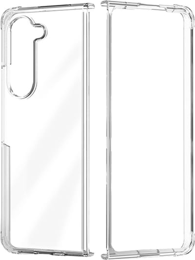 Force Case, Hoesje geschikt voor Samsung Galaxy Z Fold 5 - DUO Series Dubbel Versterkt, Transparant