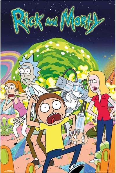 Rick And Morty Groep Poster 61x91.5cm