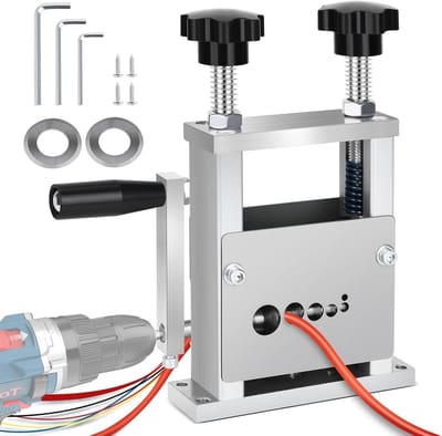 Handmatige stripmachine - Elektrische striptang - Kabels Strippen - Dubbele aandrijving - 006 - 08 inch - Meerkleurig