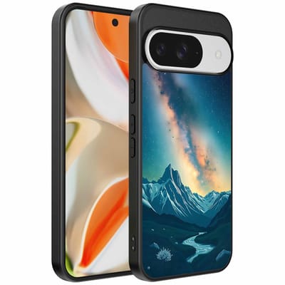 Geschikt voor Google Pixel 9 Pro XL Telefoonhoesje met Sterrenhemel Opdruk - TPU Backcover Case With Space And Milkyway Design - Smartphonica geschikt voor Google Pixel 9 Pro XL