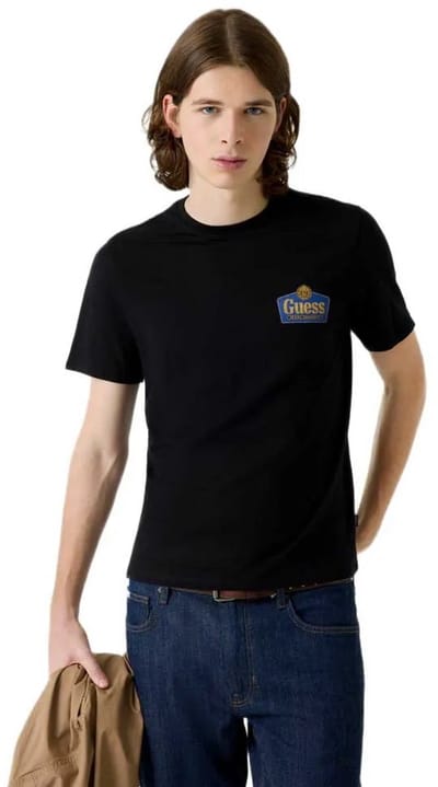 Guess Jeans Royal Slim Fit T-shirt Met Korte Mouwen Zwart M Man
