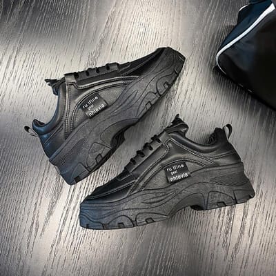 Damesschoenen Lente Nieuwe Daddy Schoenen Dames Casual Schoenen met Dikke Zolen en Verhoogde Zool Studenten Alles-match Sportschoenen Trend 40