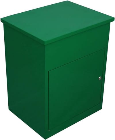 Pakketbrievenbus - Pakketkluis - Veilige Pakketopslag - Afsluitbaar met 6 sleutels - 32x20x12 cm - Groen