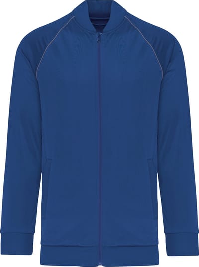 PROACT® Unisex trainingsjas met rits en biesje PA384 - Dark Royal Blue - 3XL