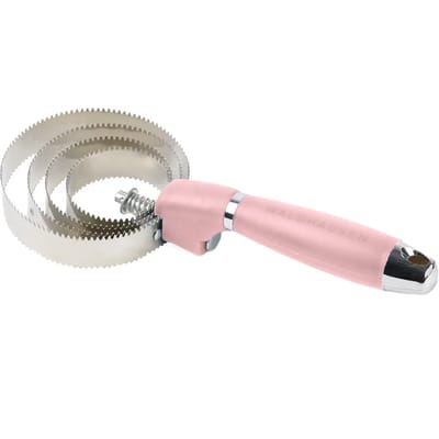 Waldhausen Metalen Rosborstel Met Gelgrip 24 cm - Paardenverzorging - Lichtroze Met Gelgrip