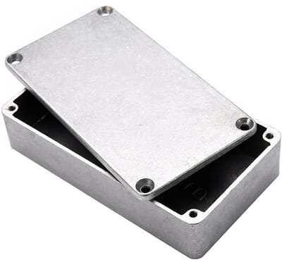 Allecto - Waterdichte behuizing - Gegoten aluminium - Duurzaam en lichtgewicht - Zilver - Voor elektronische projecten - IP54 waterdicht - Geschikt...