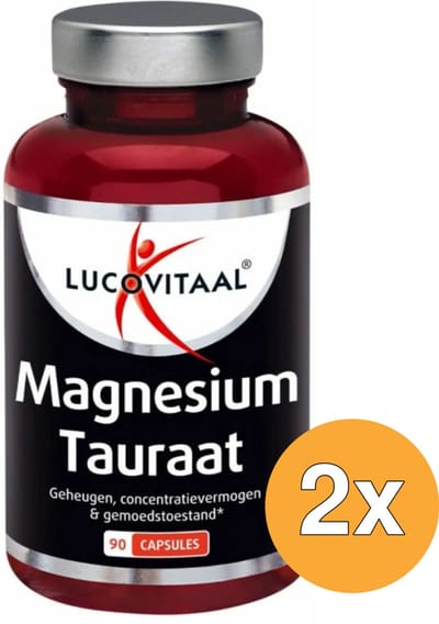 2x Lucovitaal Magnesium Tauraat (90 capsules)