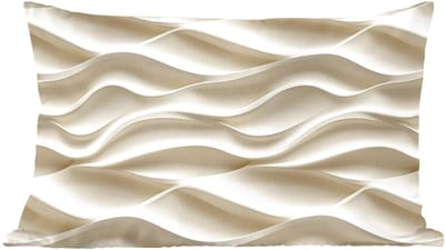 Sierkussens - Kussentjes Woonkamer - 60x40 cm - Lijnen - Golvend - Crème