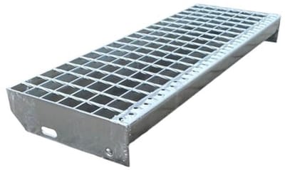 Metalen traptreden voor buitentrappen, antislip en duurzaam, 800 x 240 mm, 4 stuks