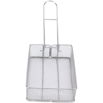 Panier à Friture avec Poignée Pliable Détachable Multifonctionnel en Acier Inoxydable à Mailles Fines pour Frire les Aliments