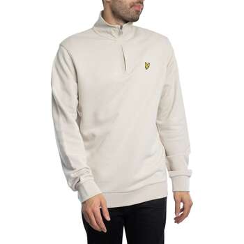 Lyle & Scott Loopback Quarter Zip Sweat Truien & Vesten Heren - Sweater - Hoodie - Vest- Ecru - Maat XXL