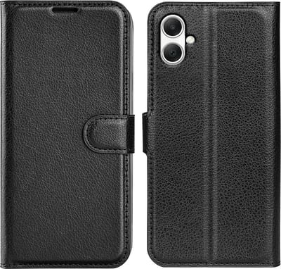 Coverup Hoesje - Geschikt voor Samsung Galaxy A05 Hoesje - Coverup Book Case - Zwart