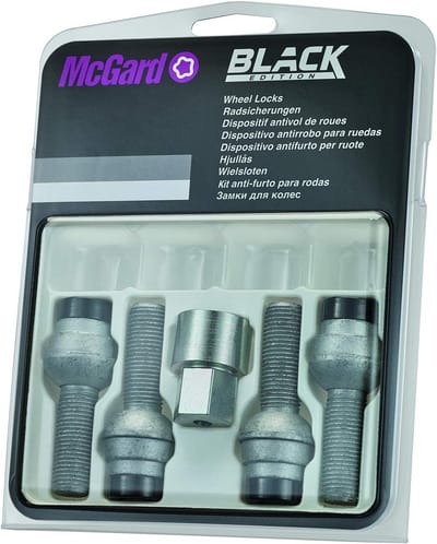 Zwarte Wielslotbouten M14 x 1,5 Radius M14 AS 37,1 mm (Set van 4)