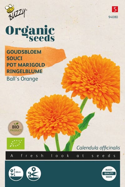 Buzzy® Organic Goudsbloem Orange Ball's (BIO)