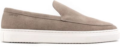 Omnio malton plain loafers heren camel suède