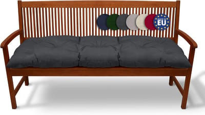 Comfortabel Tuinkussen voor Bank en Schommel 120x50x10 cm Dik - Antracietgrijs