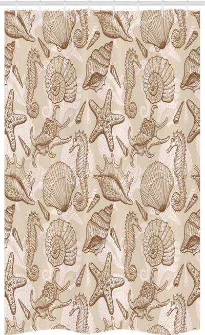 ABAKUHAUS beige douchgordijn – model stall_13526_120x180 – polyester