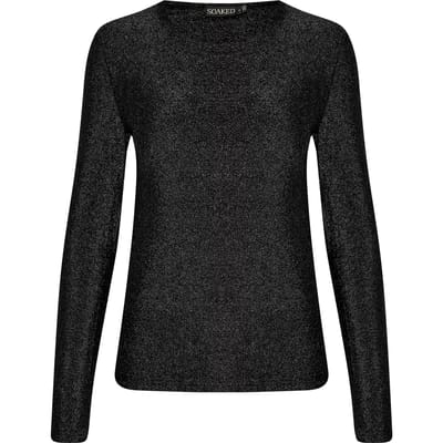Dames-T-shirt met lange mouwen en ronde hals Soaked in Luxury Skylara