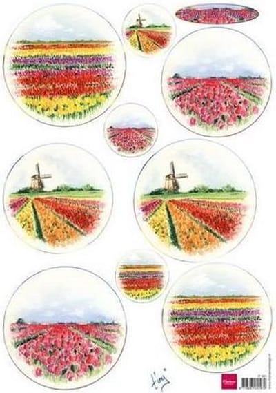 Marianne Design 3D Knipvel  Bulb fields Holland