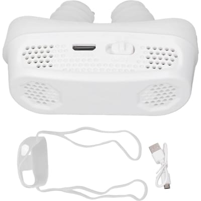 Dispositifs électriques anti-ronflement Bouchons d'aération nasale automatiques Dispositif anti-ronflement variable portable blanc
