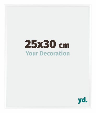 Your Decoration - Fotolijst 25x30 cm - Kunststof - Wit Hoogglans - Bordeaux