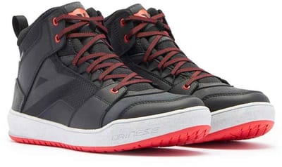 Dainese Suburb D-Wp Schoenen Zwart Wit Rood Lava - Laars